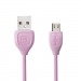 Кабель USB - micro USB Remax RC-050m Lesu для HTC/Samsung 100см (pink)#59180