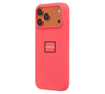 Чехол-накладка ORG Silicone Case с анимацией для "Apple iPhone 17 Pro Max" (bright guava pin(244673)#2160951