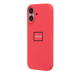 Чехол-накладка ORG Silicone Case с анимацией для "Apple iPhone 17" (bright guava pink) (244669)#2160967