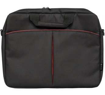 Сумка DEFENDER для ноутбука Iota 15"-16", чёрная, ткань. Карман на молнии, остегивающийся плечевой р#60718