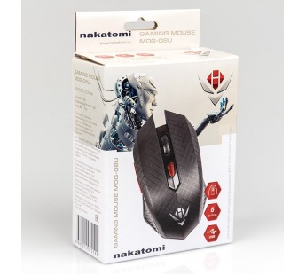 Мышь оптическая Nakatomi MOG-08U Gaming mouse черная#62695
