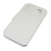 Чехол универсальный с окошком и силиконовой вставкой  для телефонов  "5,5" белый#63294