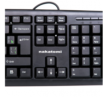 Клавиатура Nakatomi KN-02 U USB Black#68534