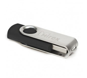 Флеш-накопитель USB 4GB Mirex SWIVEL BLACK (ecopack)#68944