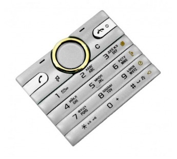 Клавиатура Sony Ericsson S312 Серебро Оригинал#11803