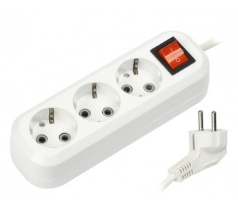 Удлинитель SMARTBUY 3 гнезда 3 метра  (заземл/выкл) (SBE-10-3-03)#71815