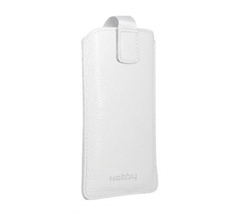 Колба Nobby Comfort WM-001 для телефонов L кожа белый#32803