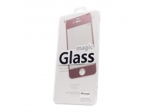 Защитное стекло цветное Glass Colorful для Apple iPhone 4 (pink)