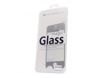 Защитное стекло цветное Glass Colorful для Apple iPhone 4 (silver)