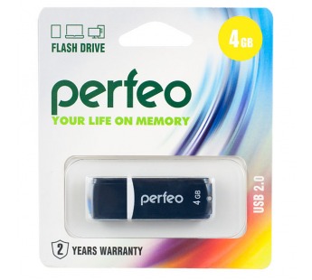 USB 4GB Perfeo C02 черный#75062