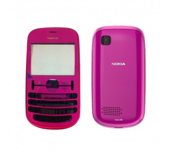Корпус для Nokia 200/201 Розовый#13376