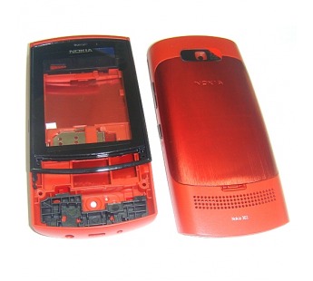 Корпус для Nokia 303 Красный + клав.#15346