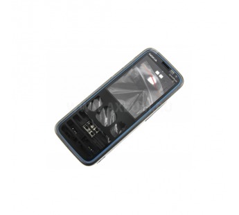 Корпус для Nokia 5630 Черный с синим#14121