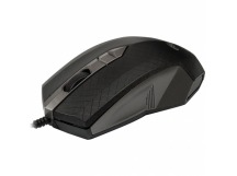 Мышь оптическая RITMIX ROM-202, серая, USB  Разрешение: 1000 dpi. Кнопок: 2 + колес кнопка.