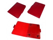 Чехол подставка универсальный для планшетов с 4-мя выдвижными креплениями 7" красный