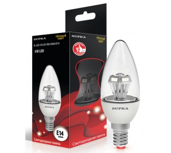 Лампы светодиодные SUPRA SL-LED-CR-CN-4W/3000/E14#9707