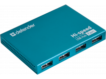 HUB DEFENDER SEPTIMA SLIM 7 портов (адаптер 2А) (1/50)