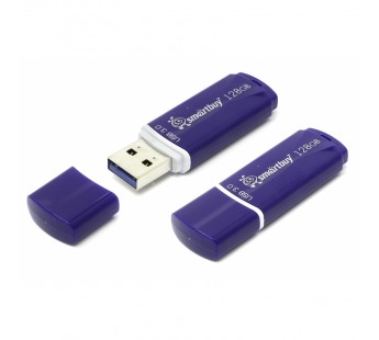 Флеш-накопитель USB 3.0 128Gb Smart Buy Crown Blue#93356