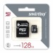 Карта памяти MicroSD 128GB Smart Buy Class10 + SD адаптер#93005