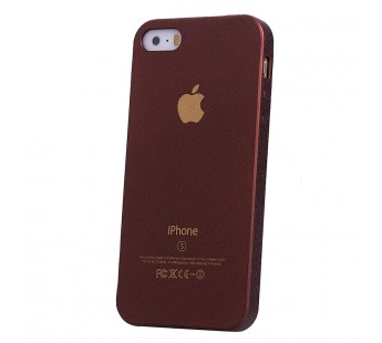 Кейс силиконовый - с логотипом для Apple iPhone 5 (bronze)#96034