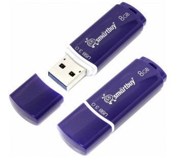 Флеш-накопитель USB 3.0 8Gb Smart Buy Crown Blue#94667