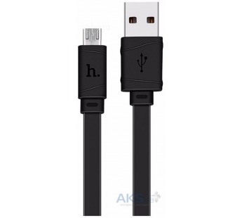 Кабель USB - micro USB Hoco X5 Bamboo (100см) (black)#104953