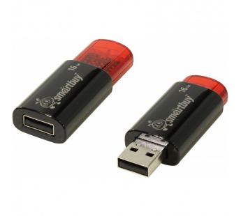Флеш-накопитель USB 16 Gb Smart Buy Click series (black#97666