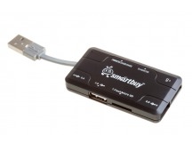 Хаб + Картридер Smartbuy Combo черный (SBRH-750-K) (1/5)