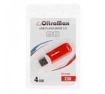 Флеш-накопитель USB 4GB OltraMax 230 оранжевый#112320