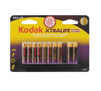 Элемент питания KODAK XTRALIFE LR3 (LR03) (8+2 бл) [K3A-8+2] (120/480/38400)#113409