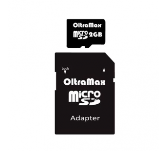 Карта памяти MicroSD 2 GB OltraMax + SD адаптер#118696