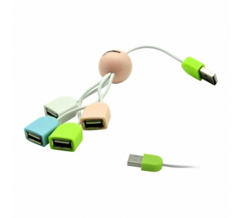 USB HUB OXION, на 4 порта, USB 2.0 (OHB005) (1/250)#121093