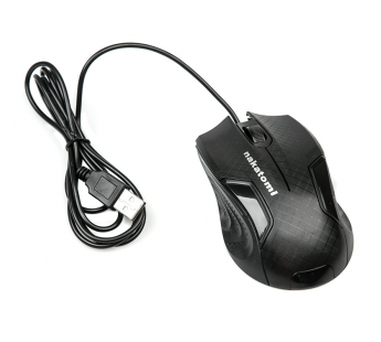 Мышь оптическая Nakatomi MON-06U, USB, черная#121049