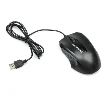 Мышь оптическая Nakatomi MON-07U, USB, черная#121045