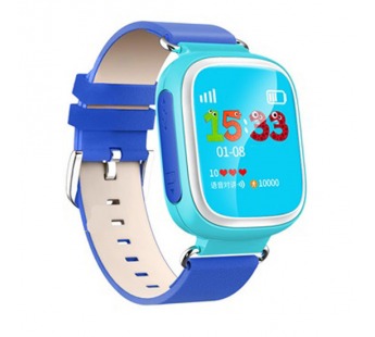 Часы наручные с GPS трекером и функцией телефона Q80 (голубой)#121175