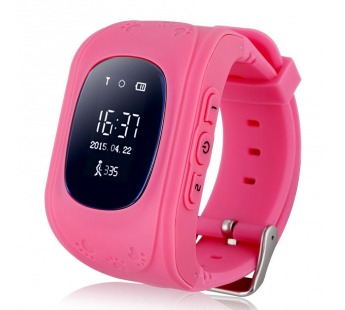 Детские смарт-часы Q50 GPS (розовый)#121118