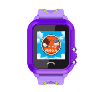 Часы наручные с GPS трекером и функцией телефона DF27 GPS (фиолетовый)#121132