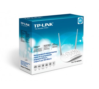 Беспроводной маршрутизатор TP-LINK TD-W8961N, серии N, встроенный модем ADSL2+ #125949