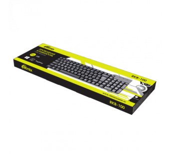Клавиатура RITMIX RKB-100, черная, USB#127153