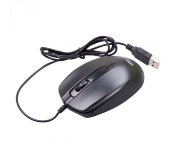 Мышь оптическая RITMIX ROM-200, черная, USB#127181