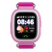 Часы наручные с GPS трекером и функцией телефона Q90 (розовый)#128341