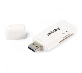 Картридер Smartbuy USB 3.0 белый (SBR-705-W)#129940