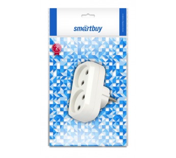 Разветвитель 2 гнезда без заземления плоский 10А 250B (SBE-10-A02-2)#129904