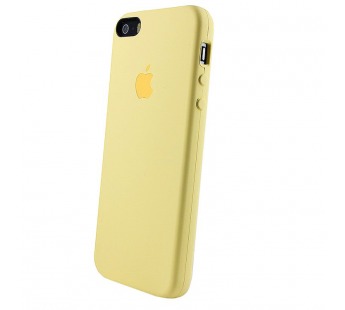 Чехол-накладка - Soft Touch для Apple iPhone 5/5S/SE (yellow)#130267