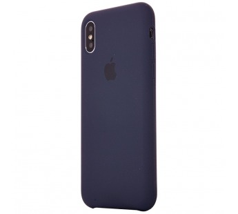 Чехол-накладка - Soft Touch для Apple iPhone X/XS (dark blue)#130394