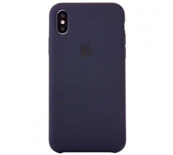 Чехол-накладка - Soft Touch для Apple iPhone X/XS (dark blue)#130393