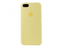 Чехол-накладка - Soft Touch для Apple iPhone 5/5S/SE (yellow)