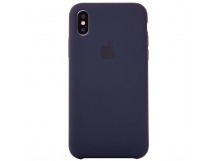 Чехол-накладка - Soft Touch для Apple iPhone X/XS (dark blue)