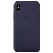 Чехол-накладка - Soft Touch для Apple iPhone X/XS (dark blue)#130393