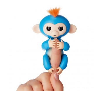 Игрушка интерактивная Happy Monkey Boris (blue)#132530